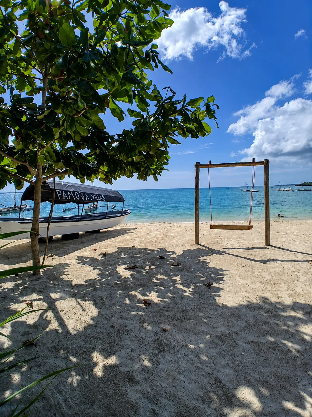 The view right when you enter the beach